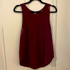 Lululemon Burgundy Sculpt Tank